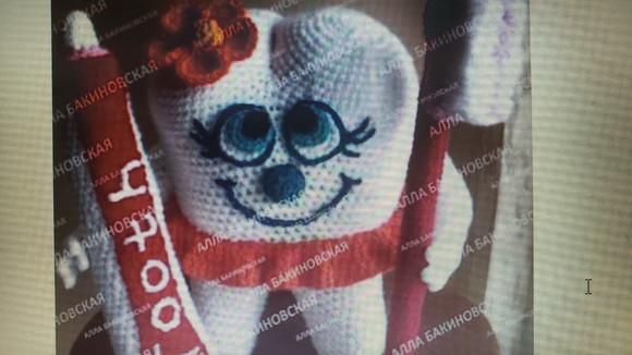 Receita de Amigurumi Dente Engraçado Tradução