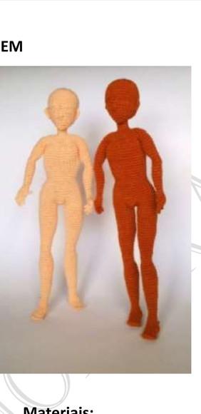 Receita De Amigurumi Corpo De Homem- Tradução