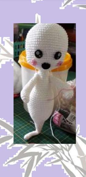 Receita de Amigurumi Fantasma tradução