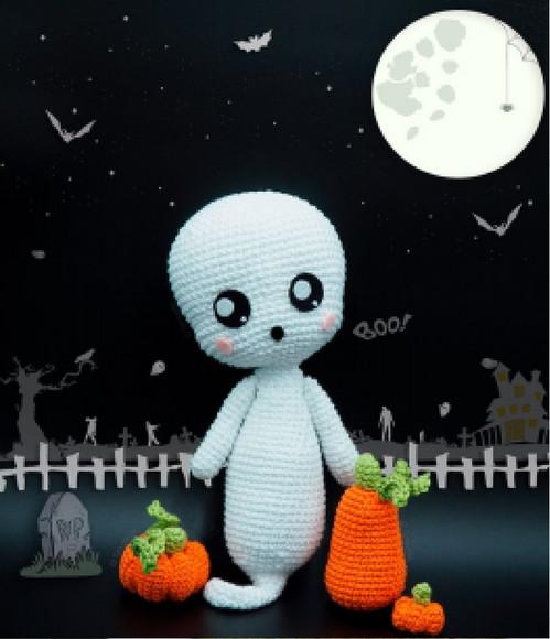 Receita de Amigurumi Fantasma tradução