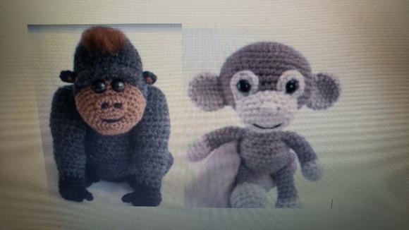 Receita de Amigurumi MACACO e GORILA tradução