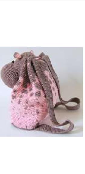 Receita de Amigurumi Mochila de Hipopótamo