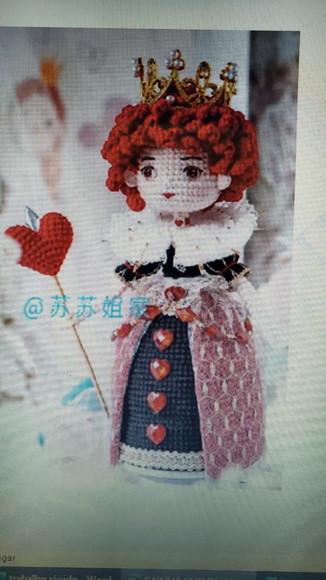 Receita de Amigurumi RAINHA tradução
