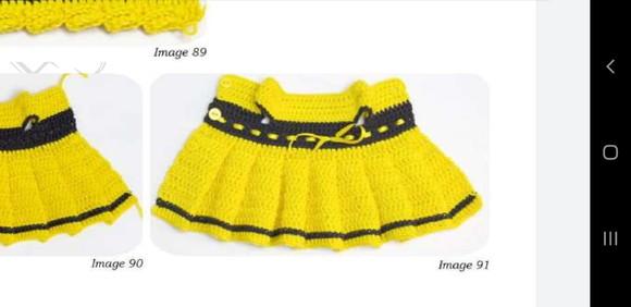 Receita de Amigurumi Roupa para Boneca de +_30cm Tradução