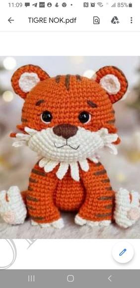 Receita de Amigurumi TIGRE (3) tradução