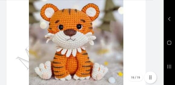Receita de Amigurumi TIGRE (3) tradução