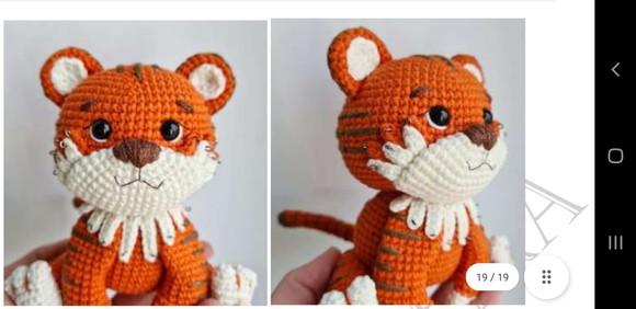 Receita de Amigurumi TIGRE (3) tradução