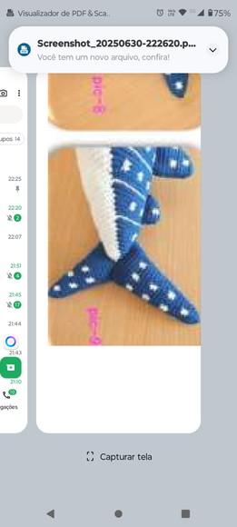 Receita de Amigurumi Tubarão