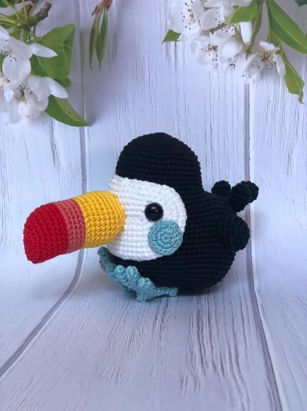 Receita de Amigurumi Tucano Tradução