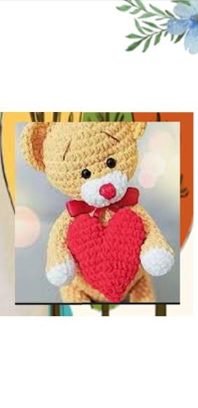 Receita de Amigurumi URSO com lã veludo tradução