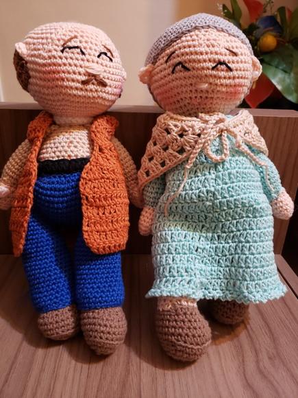 Receita de Amigurumi VOVÔ e VOVÓ tradução