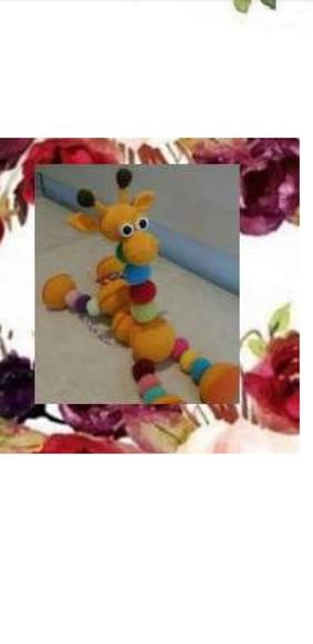 Receita De Crochê Brinquedo Didático Girafa