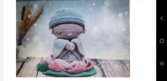Receita de crochê Meditação na flor de lotus