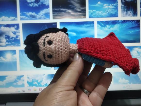 Super Homem em Crochê - Amigurumi