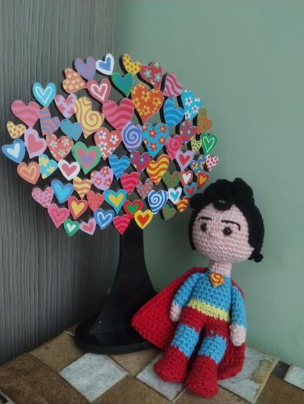 Super Homem em Crochê - Amigurumi