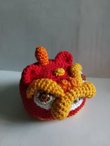 Amigurumi Leão Chinês