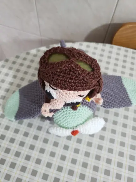 Aviador em Crochê - Amigurumi