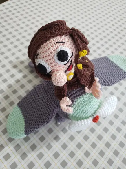 Aviador em Crochê - Amigurumi