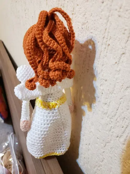 Boneca Anjo em Crochê - Amigurumi