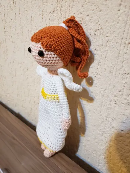Boneca Anjo em Crochê - Amigurumi