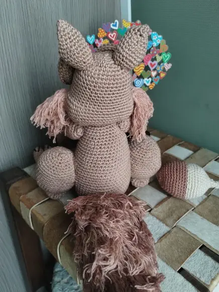 Esquilo Scrat em Crochê - Amigurumi