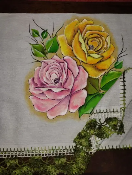 Pano de Prato, Pintado à Mão