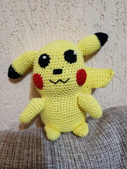 Pikachu em Crochê - Amigurumi
