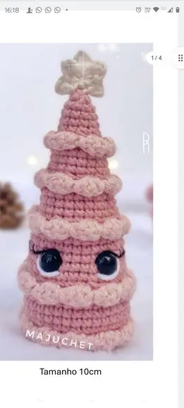 Receita Amigurimi Árvore de Natal