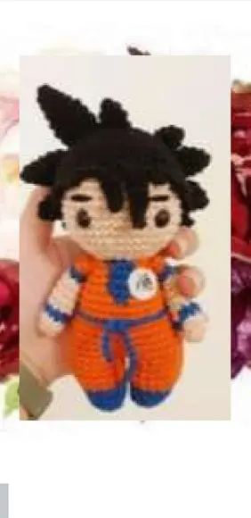 Receita amigurimi personagem de animê (8)