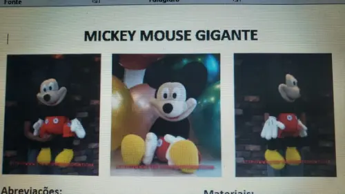 receita amigurum personagem de desenho animado (18)GIGANTE