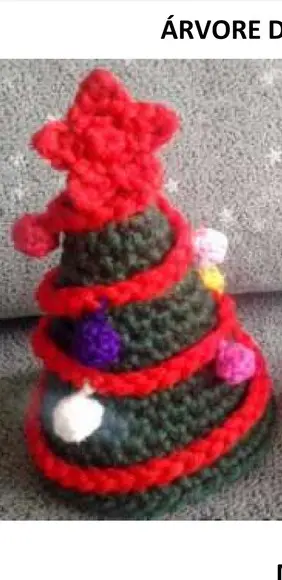 Receita Amigurumi Árvore de Natal