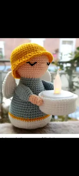 Receita Amigurumi Anjo Porta -luz