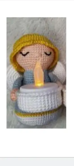 Receita Amigurumi Anjo Porta -luz