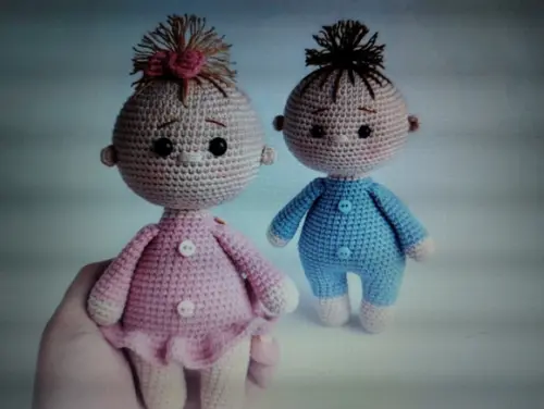 Receita Amigurumi Bebê Casal (8) Tradução