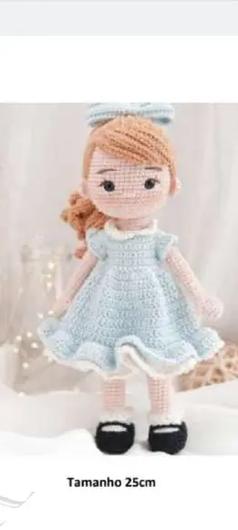 Receita Amigurumi Boneca (16) Tradução