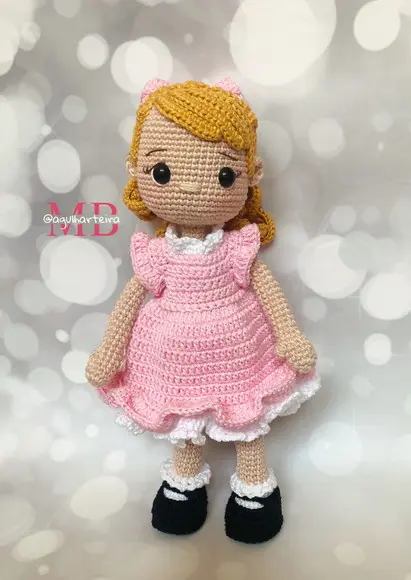 Receita Amigurumi Boneca (30) Tradução