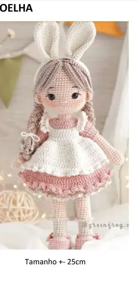 Receita Amigurumi Boneca (31) Tradução