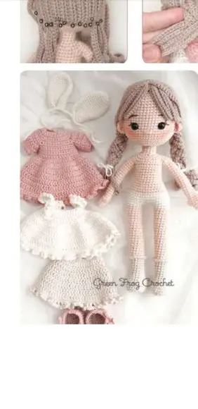 Receita Amigurumi Boneca (31) Tradução