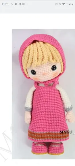 Receita Amigurumi Boneca (36) Tradução