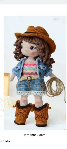 Receita Amigurumi Boneca (41) Tradução