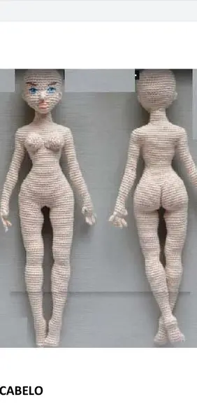 Receita Amigurumi Boneca (66) Tradução