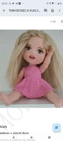 Receita Amigurumi Boneca Realista (11) Tradução