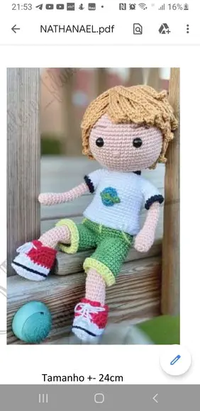receita amigurumi Boneco (15) tradução