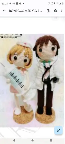Receita Amigurumi Bonecos Médico e Enfermeira (16) Tradução