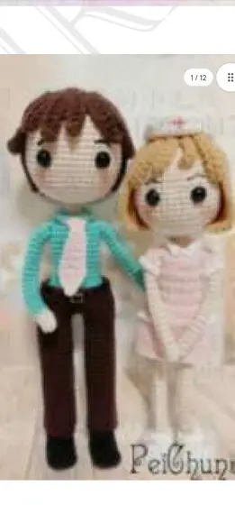 Receita Amigurumi Bonecos Médico e Enfermeira (16) Tradução