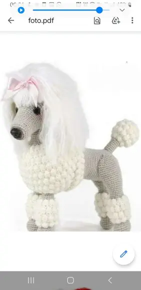 Receita Amigurumi Cachorro Poodle