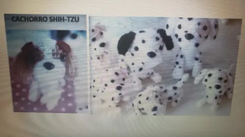 receita amigurumi CACHORRO DALMATA / SHIH-TZU