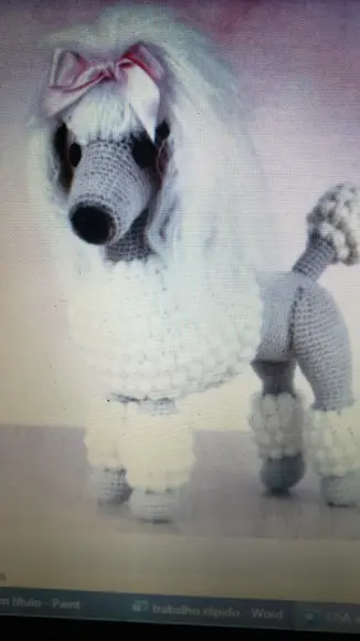 Receita Amigurumi Cachorro Poodle