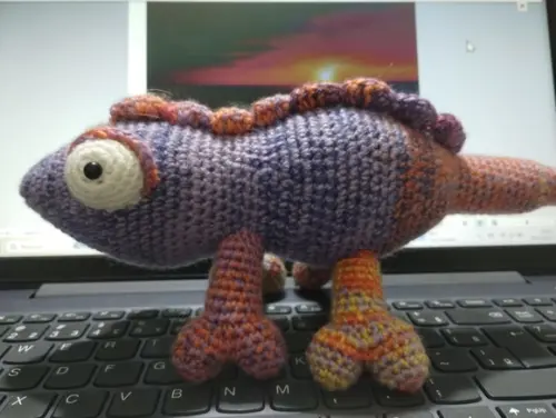 Receita Amigurumi Camaleão