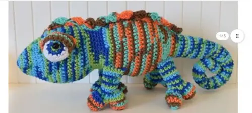 Receita Amigurumi Camaleão